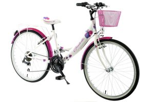 ROWER 24” KANDS GIULIETTA BIAŁO-RÓŻ +KOSZ