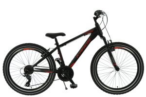 Rower 24” Kands Lorenzo komunia czarno-czerwony 2023