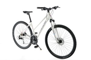 Rower crossowy 28″ Kands CRS 1200 Alivio D17″ biało-różowy połysk 2024- Hydraulika