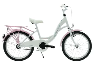 Rower dziecięcy 20” Kands Diana biało-różowa